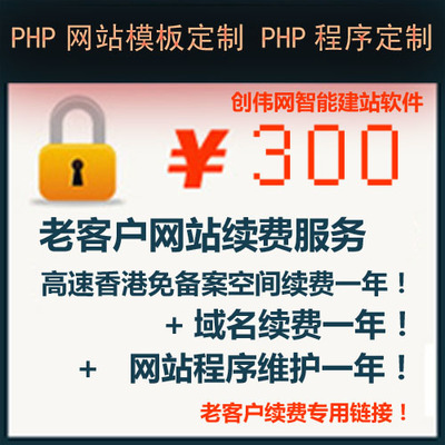 100%好評老客戶網站建設 域名+空間+維護每年僅300元